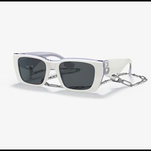 Burberry Poppy White Sunglasses